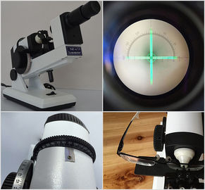 NJC-4 Manual Lensmeter Portable Optical Lensometer External Type Reading White Color 2 AA batteries GD6202
